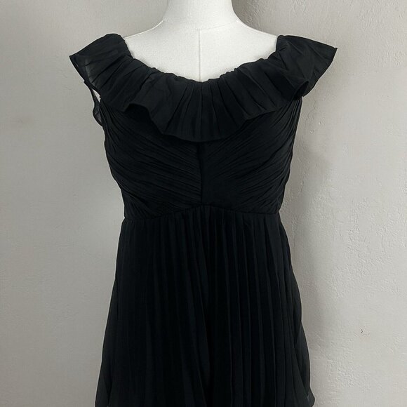 Lulus Always Remarkable Pleated Tiered Maxi Dress Off Shoulder NWOT - Picture 5 of 16